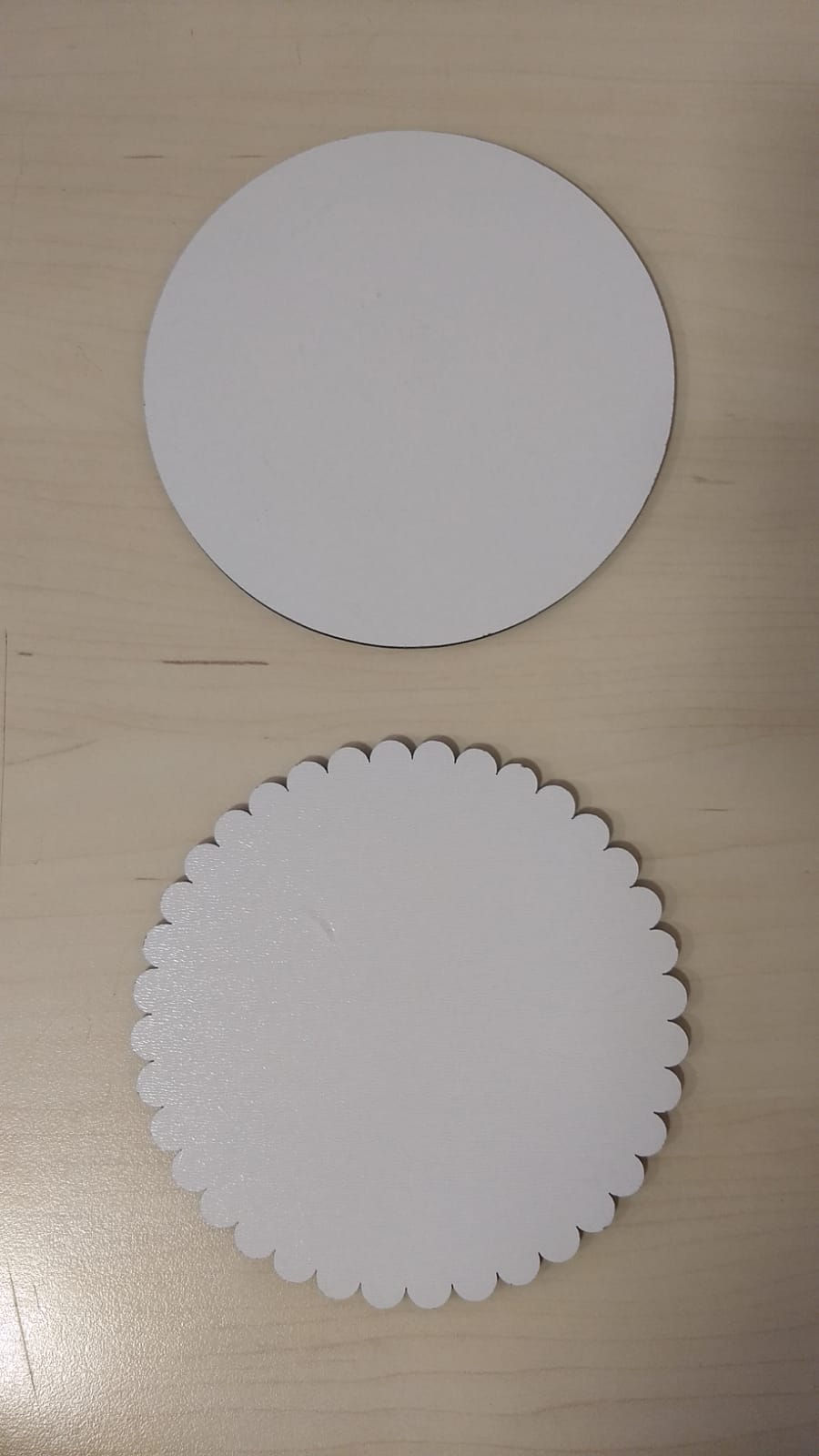 Miniatura: Artimagem Cake MDF 12cm 3mm Branco Redondo ou Margarida