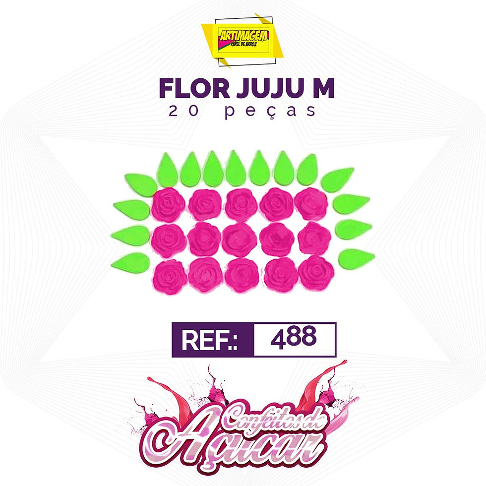 Miniatura: Artimagem Confeito de açúcar 100% comestível, Artesanal - Temas