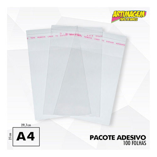 Miniatura: Artimagem 100 Papel Arroz A4 Branco + Instruções + Pacotes Pp
