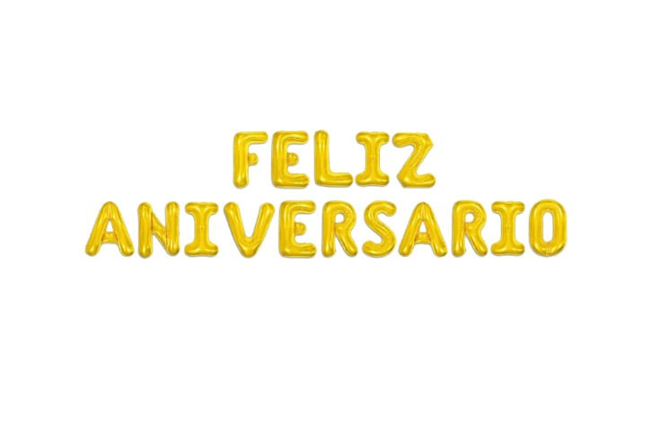 Miniatura: Balão Metalizado Frase 80cm Feliz Aniversário