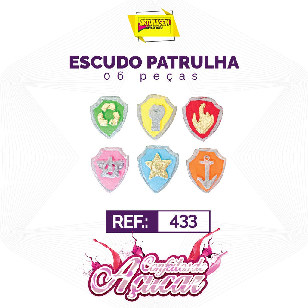 Artimagem Confeito de açúcar 100% comestível, Artesanal