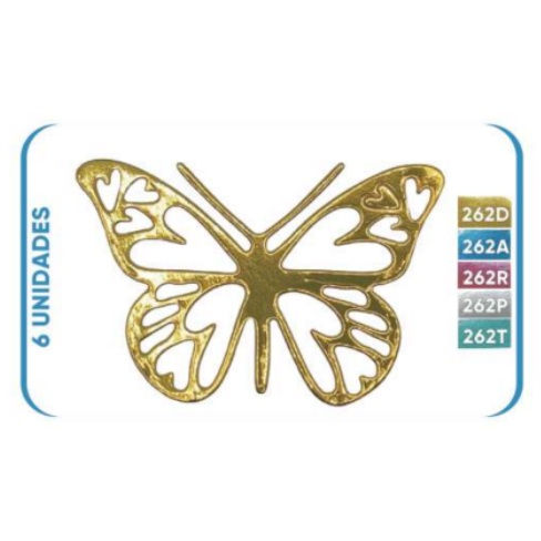 Miniatura: Recortes Laminados Para Decoração Artimagem - Borboletas - REF:262