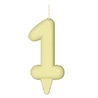 Miniatura: Vela De Aniversário Tubular Magic Candy Amarelo - Artimagem