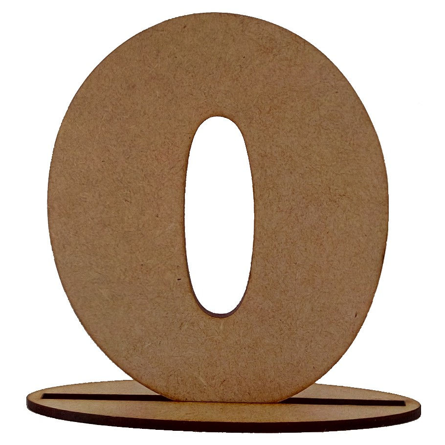 Miniatura: Número MDF 11,7 Cm de Altura - 1 Unidade