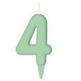 Miniatura: Vela De Aniversário Tubular Magic Candy Verde - Artimagem