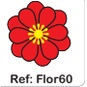 Miniatura: Flor Papel Decorativa 2 Flores