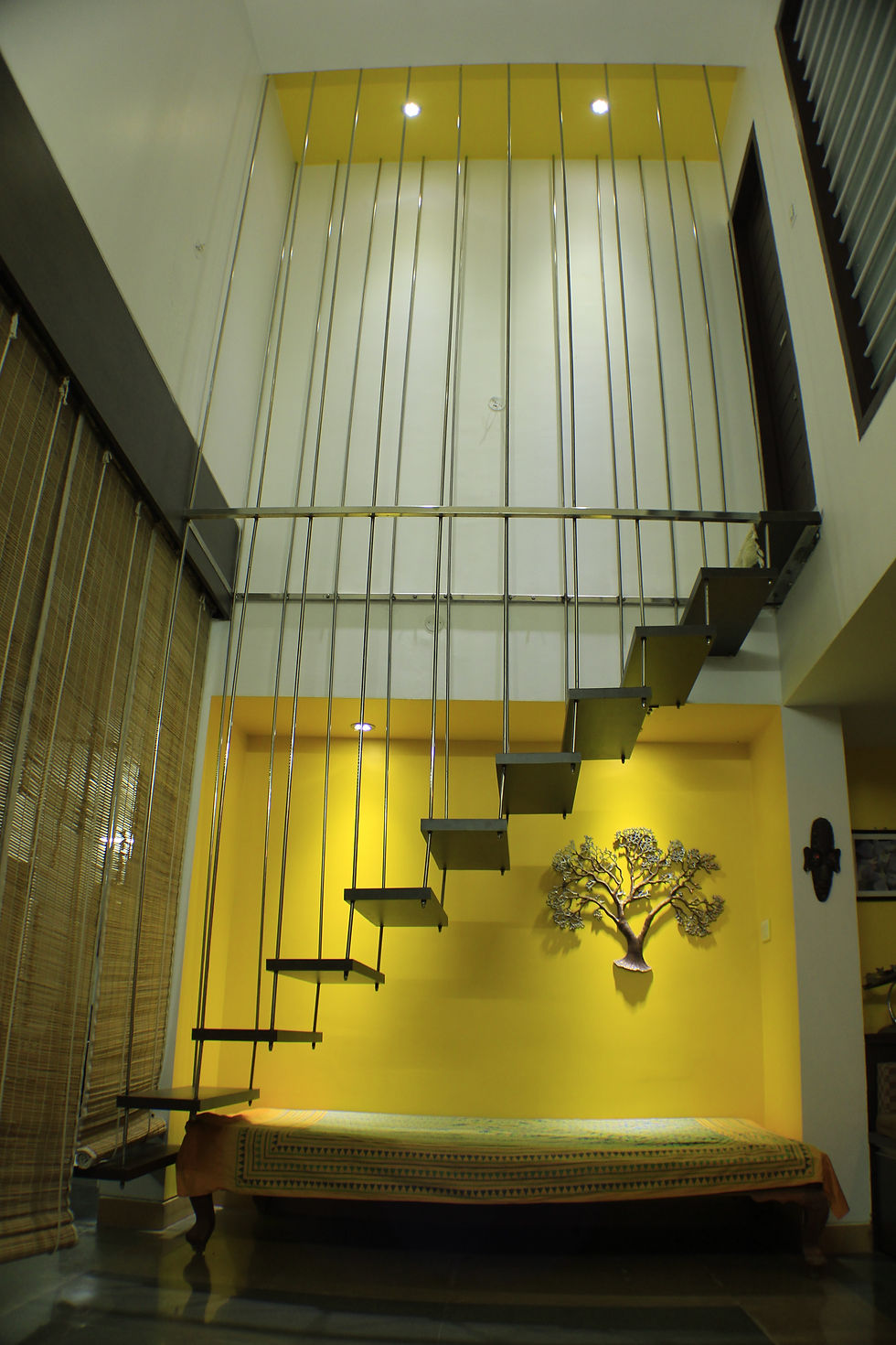 Suspended Staircase in Sitting Room