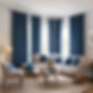 Living area with blue curtains.jpg