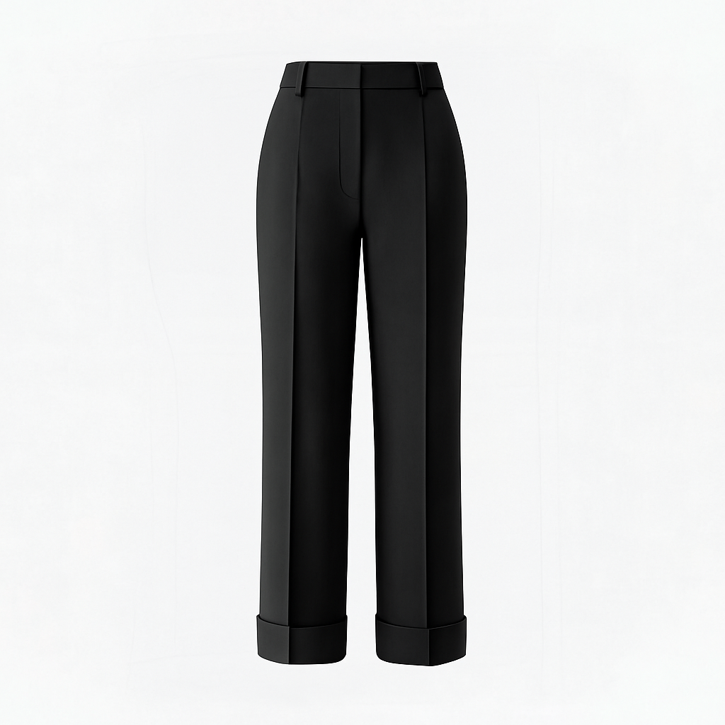 Straight Leg Tailored Trousers