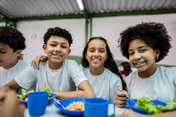 Group of children smiling