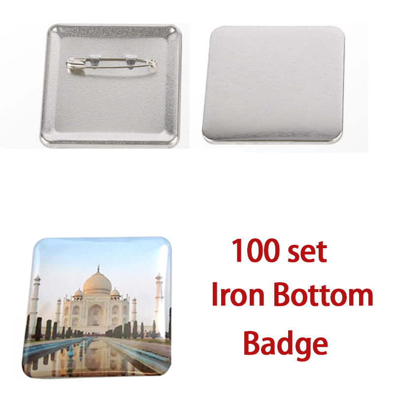 Miniatura: Square DIY Blank Pin Button Badge Material 50x50mm Refrigerator Magnets  Badge B