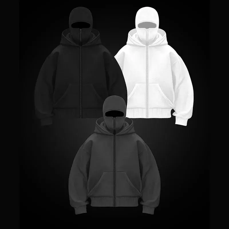 Miniatura: Fleece-lined Double Hooded Sweater