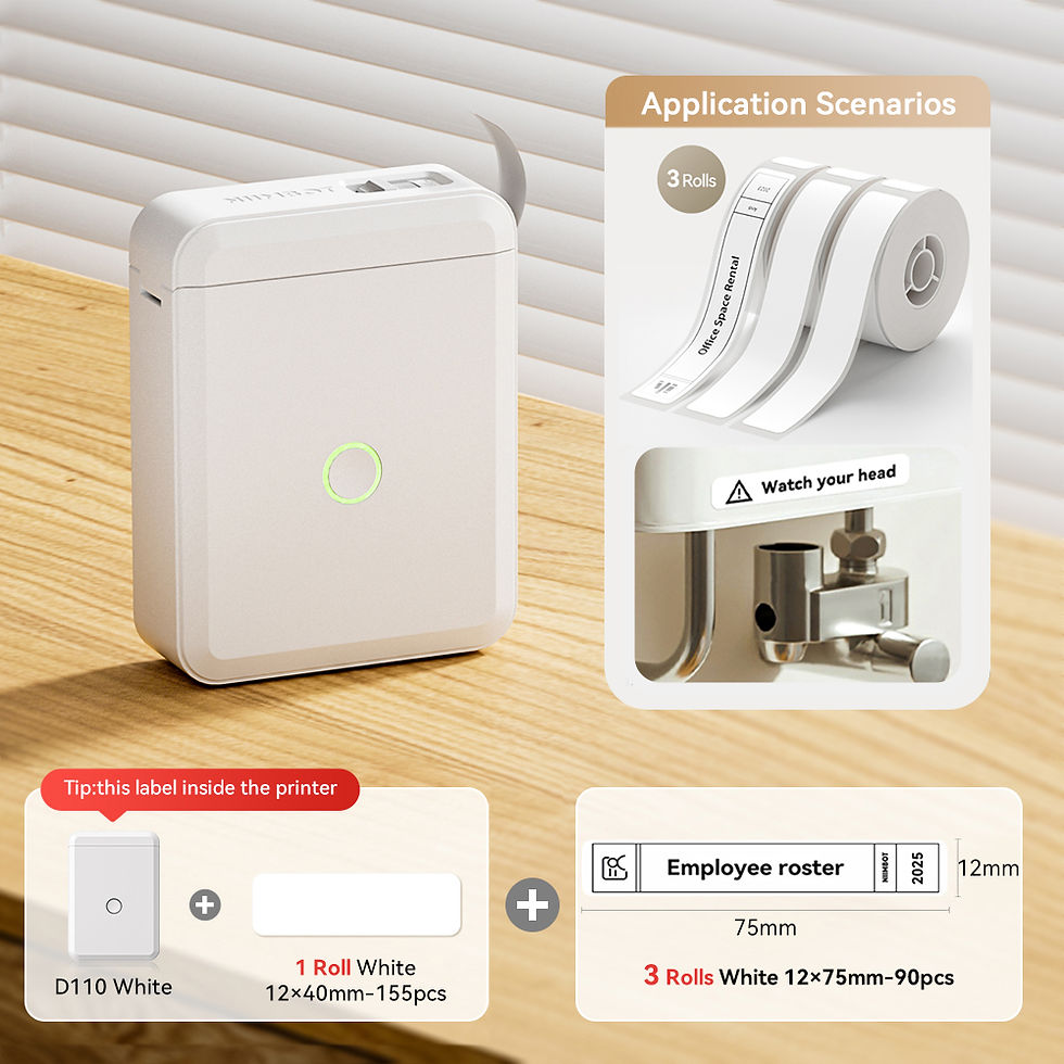 Miniatura: Niimbot D110 Mini Handheld Thermal Label Maker Wireless Sticker Machine Inkless 