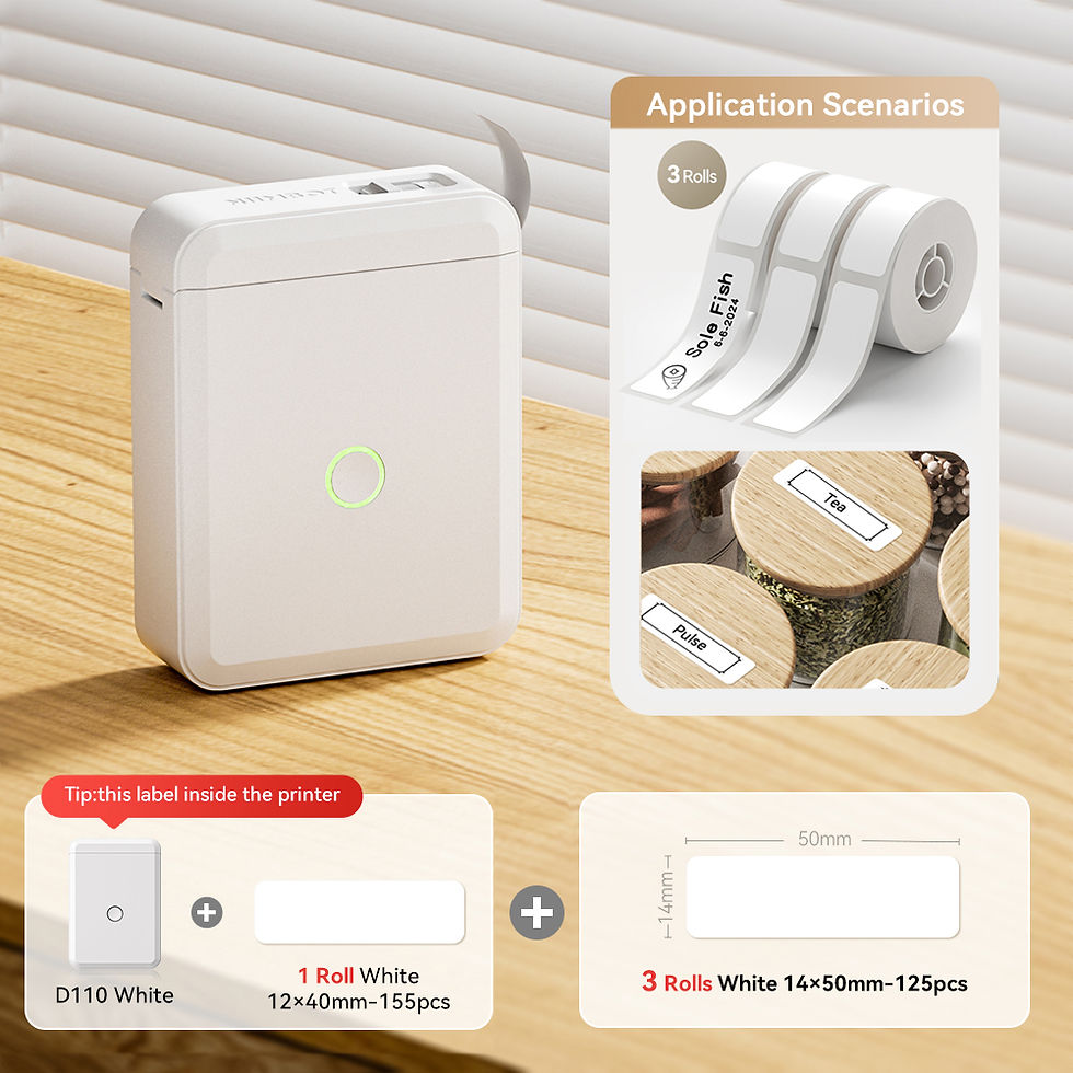 Miniatura: Niimbot D110 Mini Handheld Thermal Label Maker Wireless Sticker Machine Inkless 