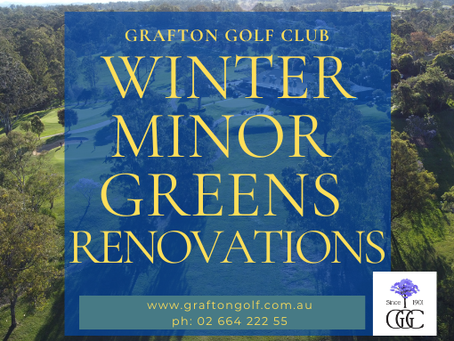 Winter Minor Greens Renovations