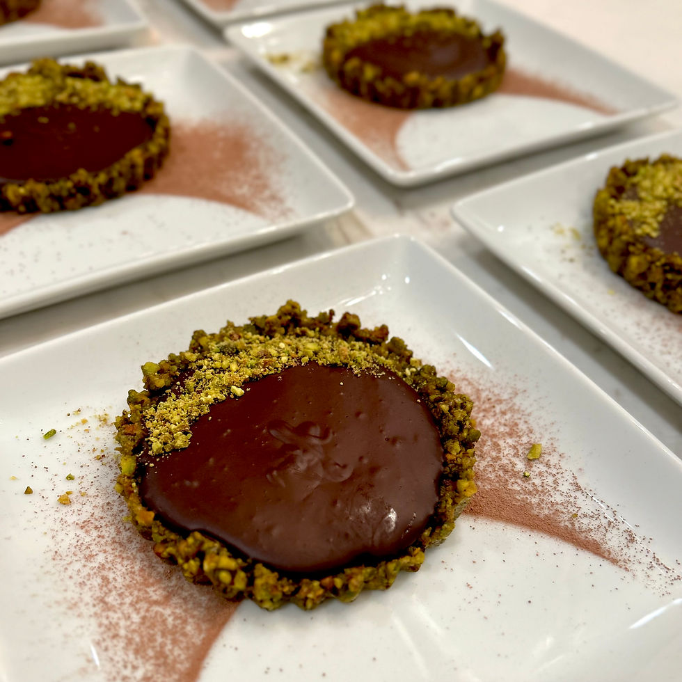 Chocolate Ganache Tartlet with Pistachio Crust
