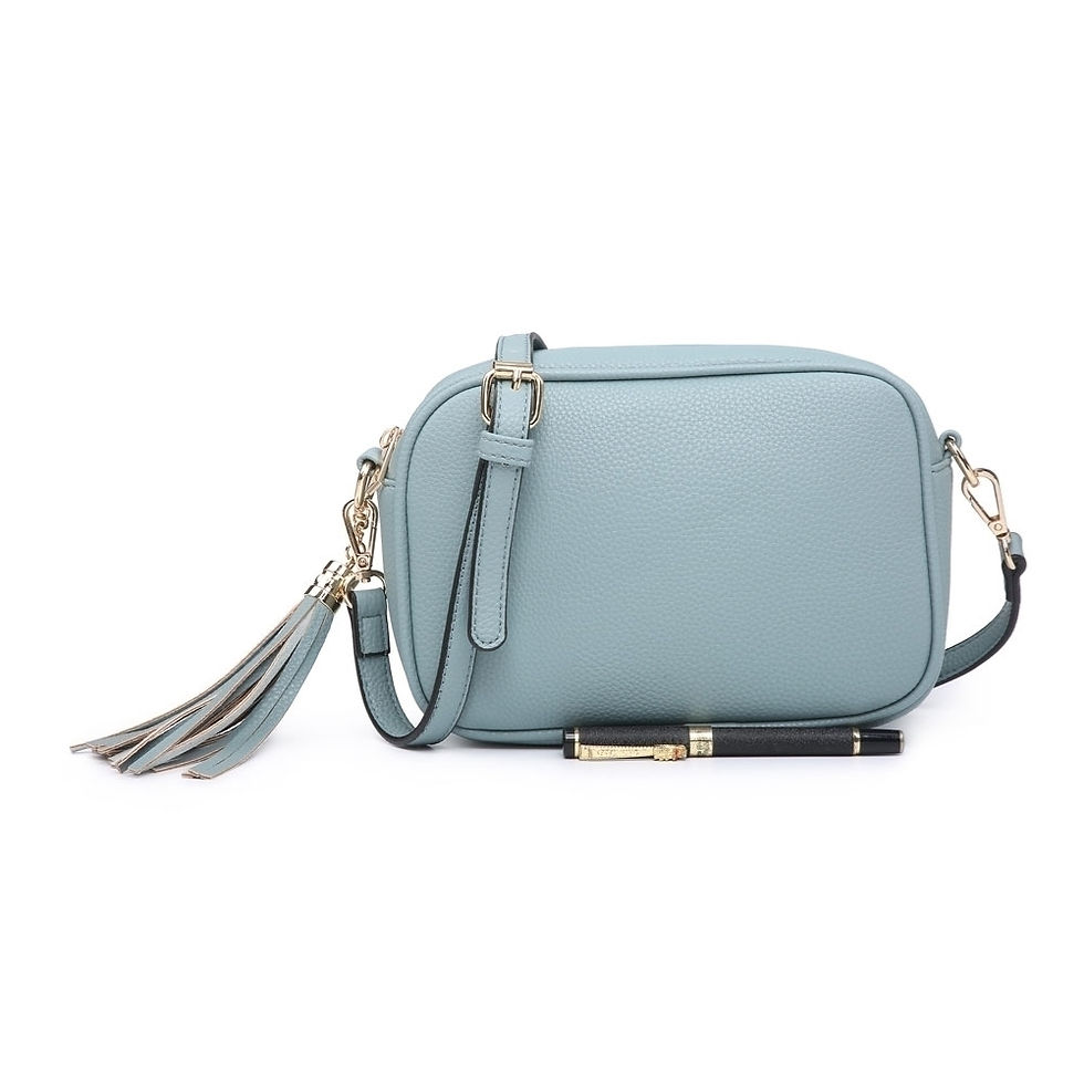 Thumbnail: Pastels - Faux Leather Crossbody bag with matching strap