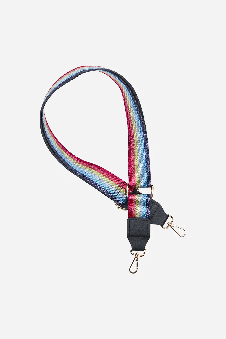 Rainbow Lurex Stripe Bag Strap
