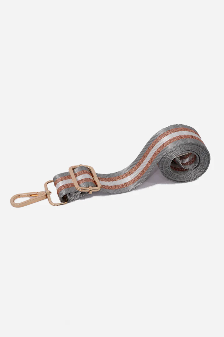 Thumbnail: Gold/Copper/Silver Glitter Stripe Bag Strap