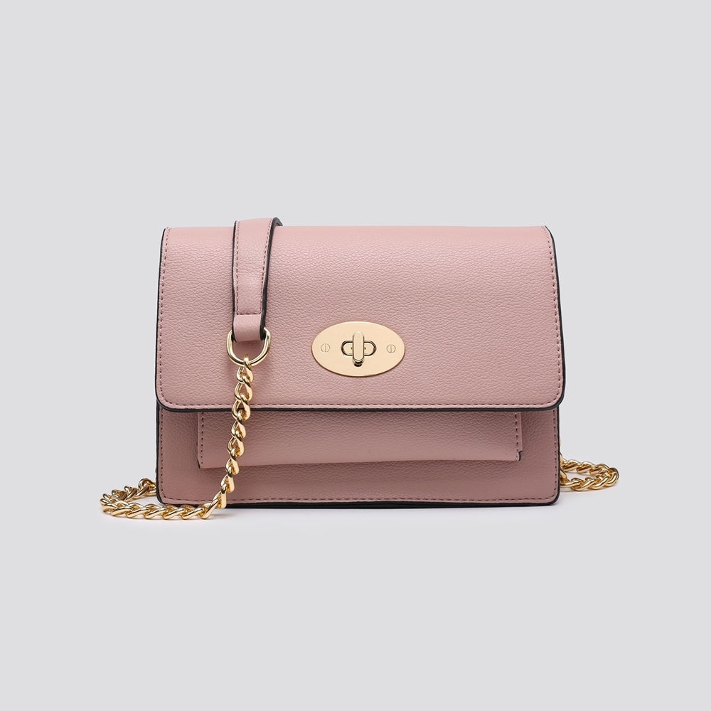 Faux Leather Shoulder/Crossbody Handbag