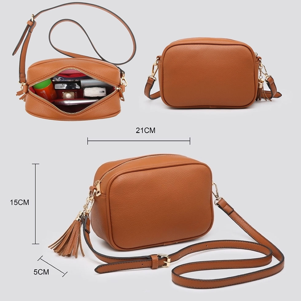 Thumbnail: Autumn/Winter - Faux Leather Crossbody bag with matching strap