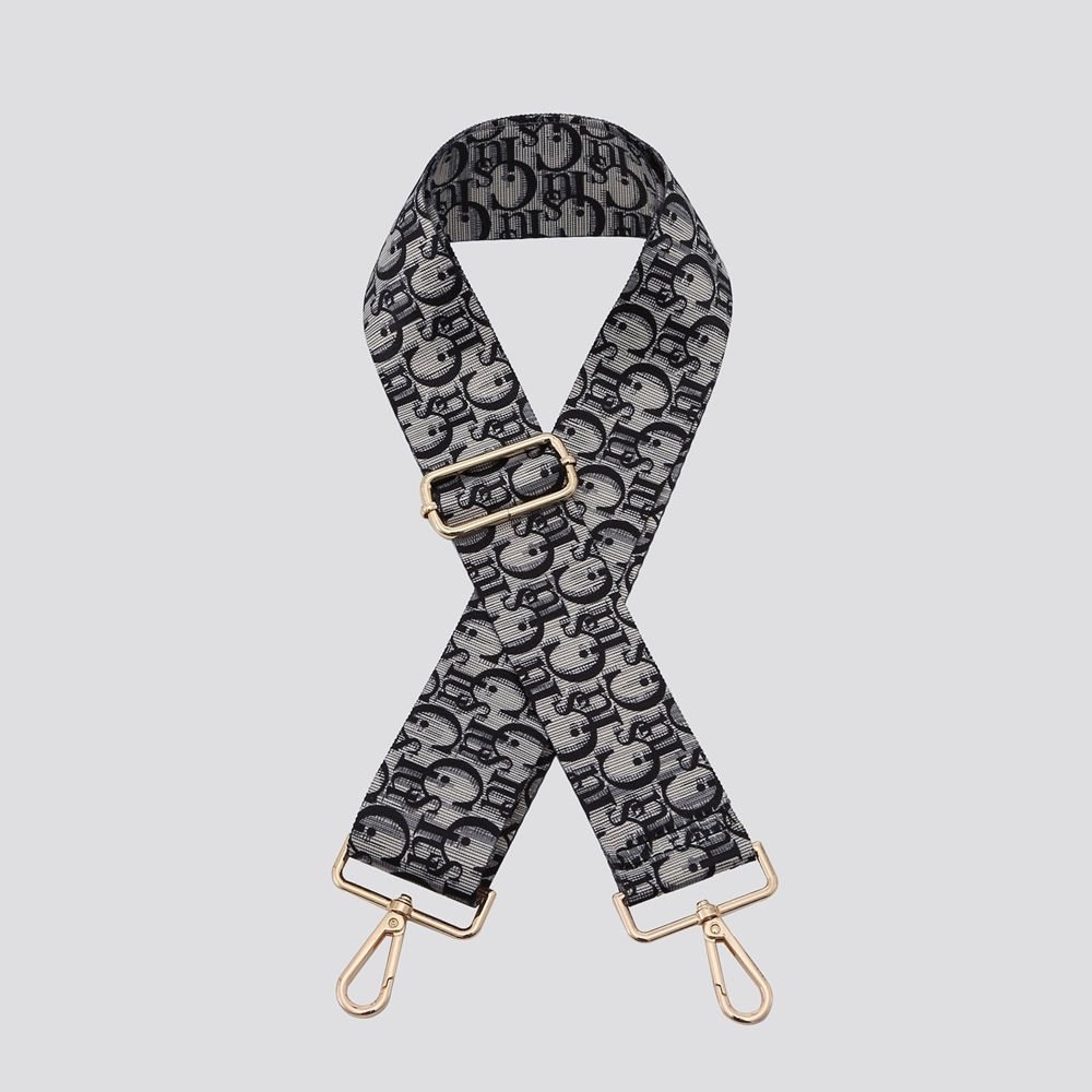 Black designer bag strap