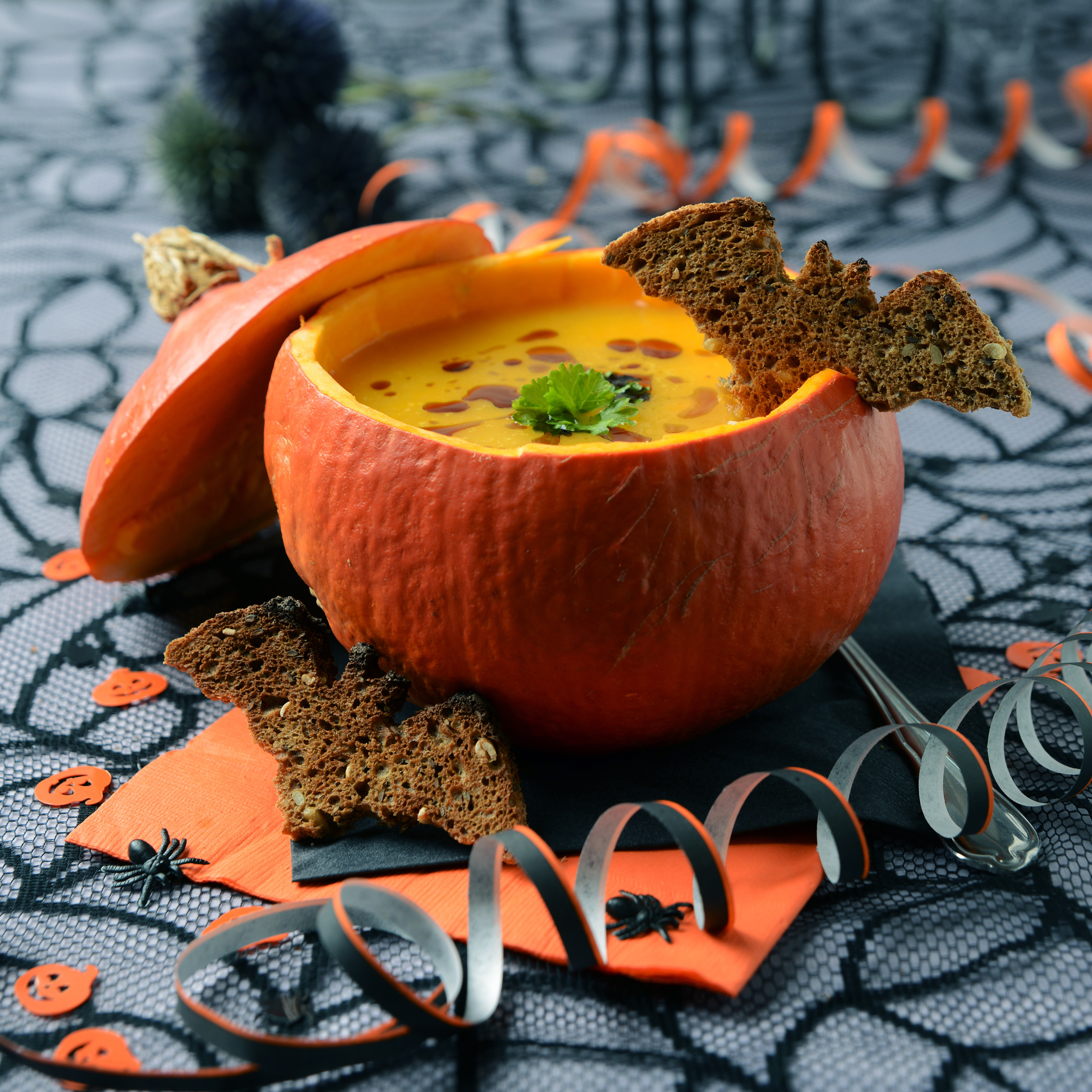 Calabaza de Halloween con Dip