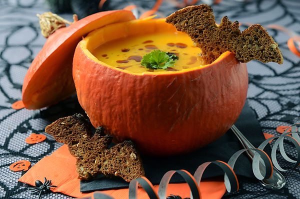 Halloween Pumpkin with Dip