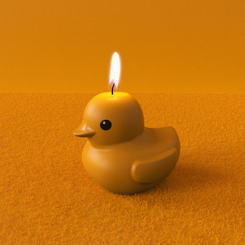 Rubber duck candle.gif