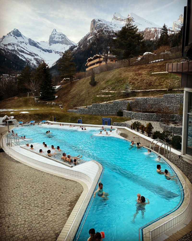 Visiting Swiss Thermal Baths During the Pandemic.