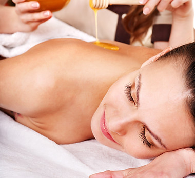 Young woman getting spa treatment outdoor..jpg