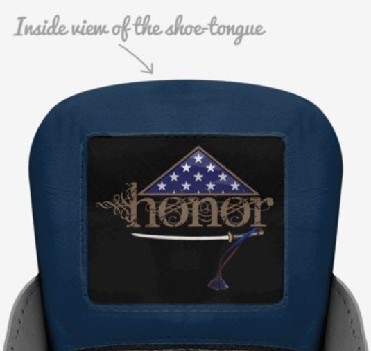 Thumbnail: Romans 14:8 "Honor" Men's Leather Hi-Top Sneakers
