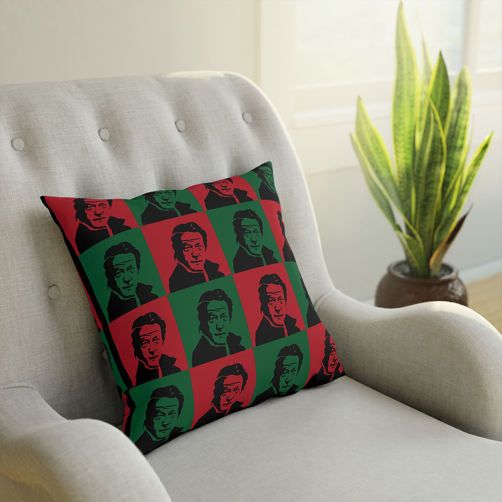 Thumbnail: Imran Khan Illustrated Pattern- Multicolor Cushion
