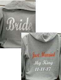 Bride front & Back Gray Hooodie.png
