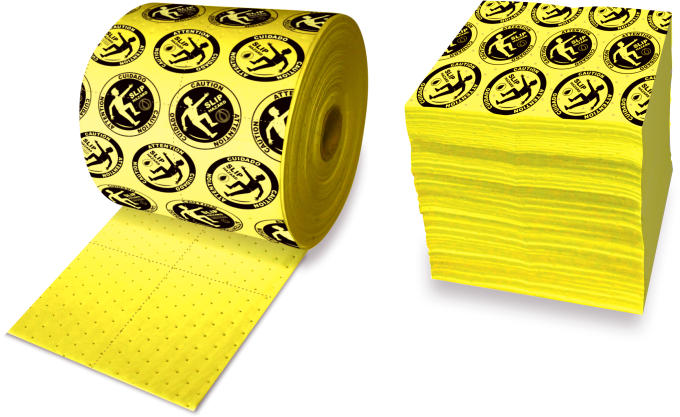 Attention serviettes et rouleaux absorbants