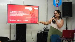 Coordenadora do NetLab UFRJ apresenta pesquisa sobre misoginia online na Feira Literária de Bonito