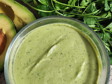 Creamy green sauce/dressing/dip