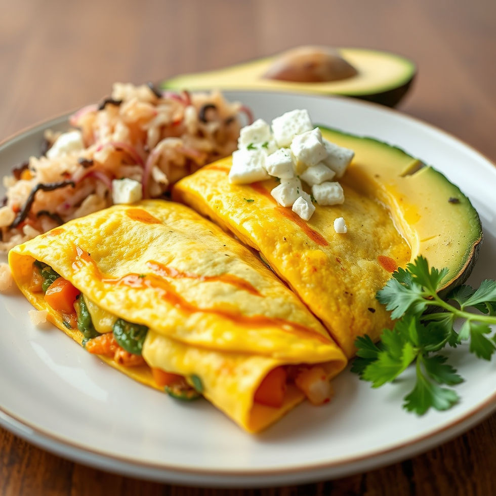 Omelet Vegano (Método con Papel de Arroz)