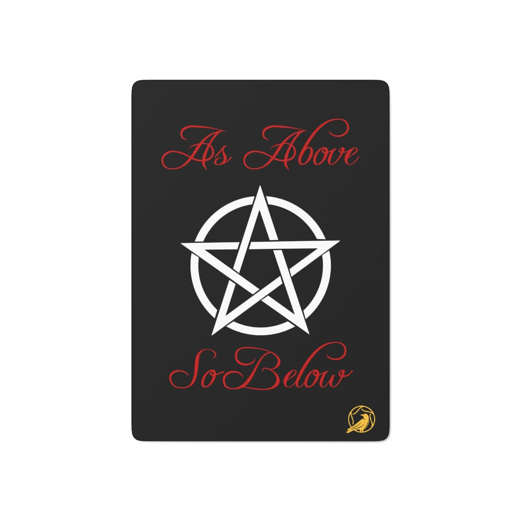 As Above, So Below Poker Cards