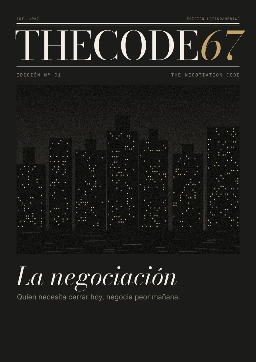 Portada de la edición Nº 01, La negociación.
