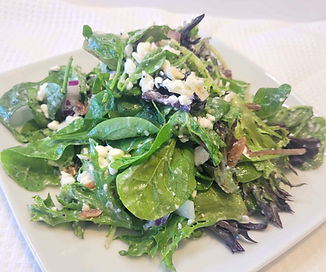 Green Salad with Cottage Cheese