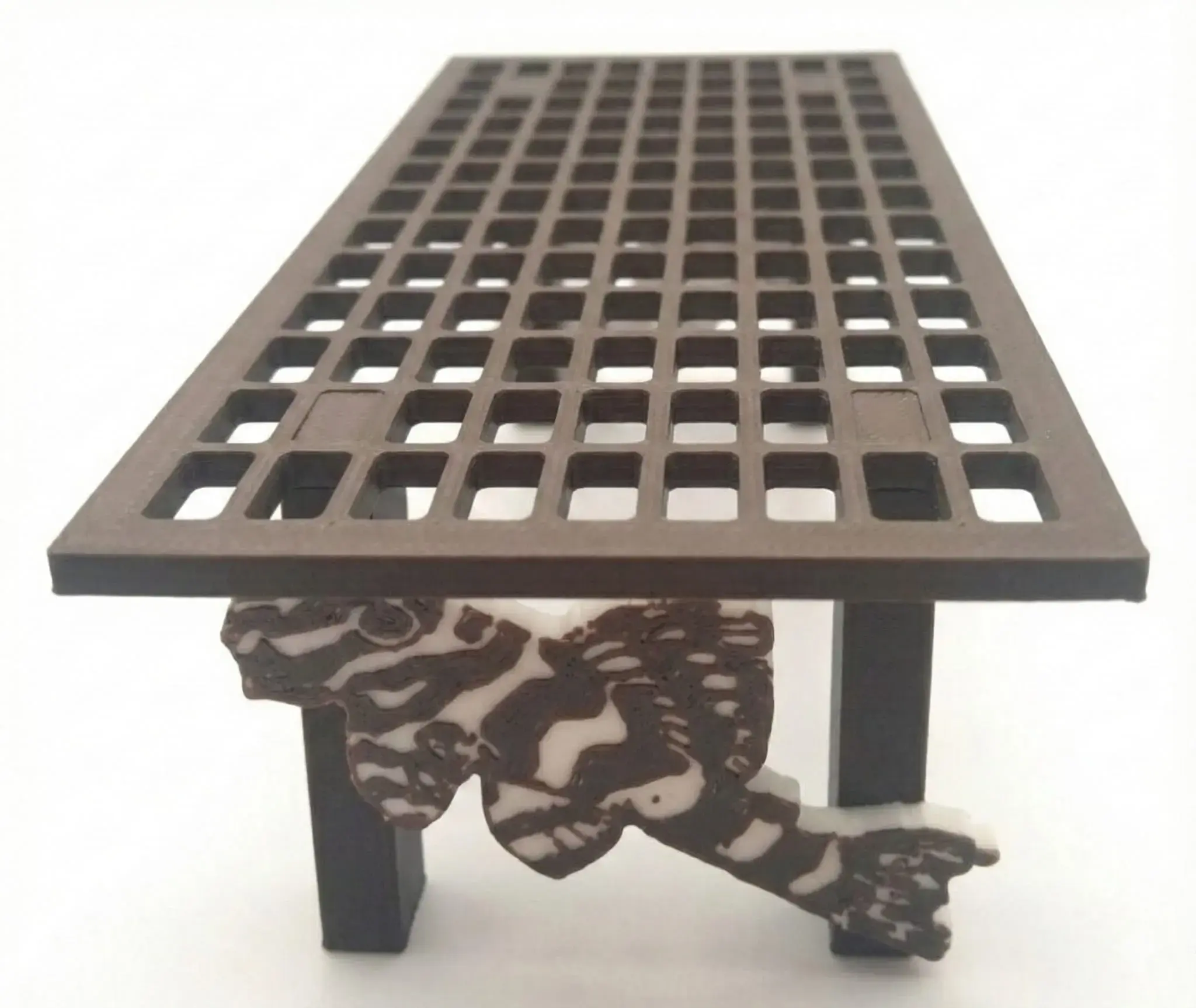 Cube Base with Pleco and Stingray Figures