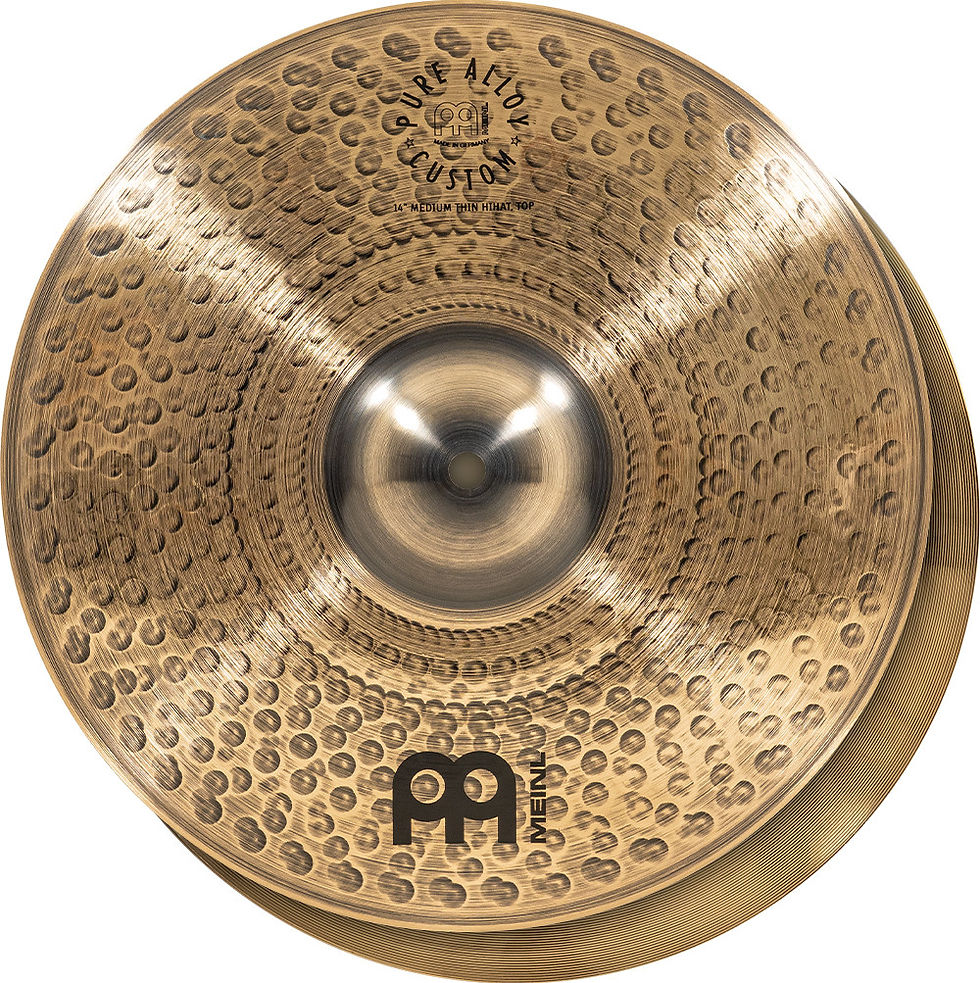 Thumbnail: Meinl 14" Pure Alloy Custom Hi Hats - Front View