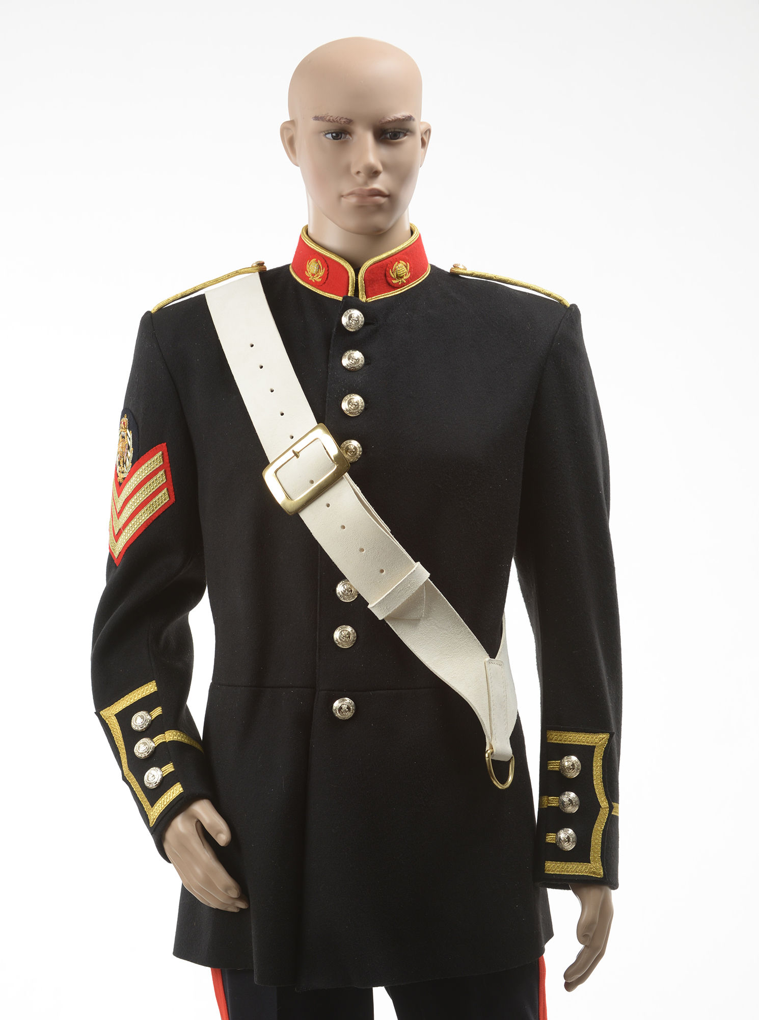 White PVC Gloss Snare/Tenor Drum Sling