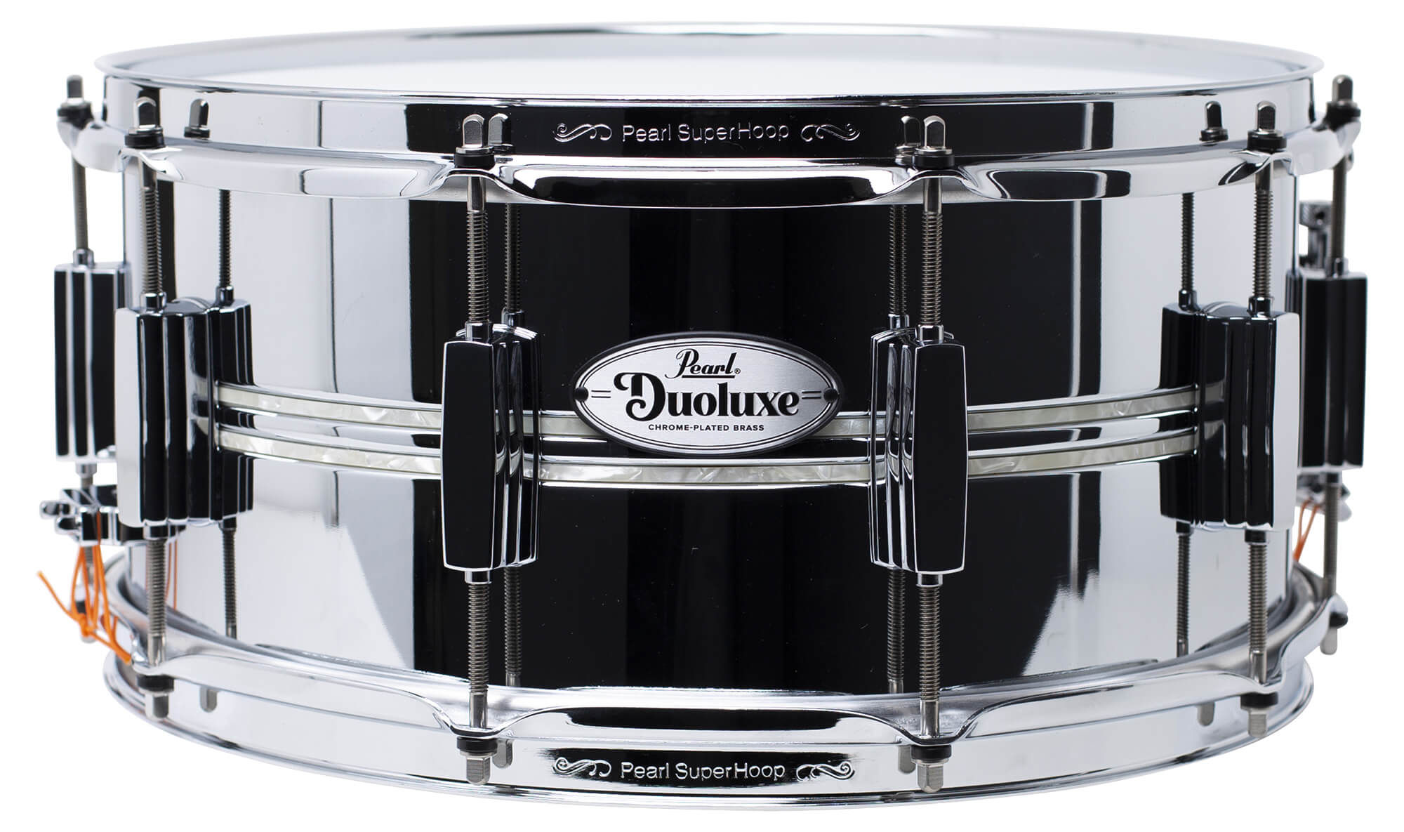 Pearl 14" x 6.5" Chrome over Brass Duoluxe Snare Drum