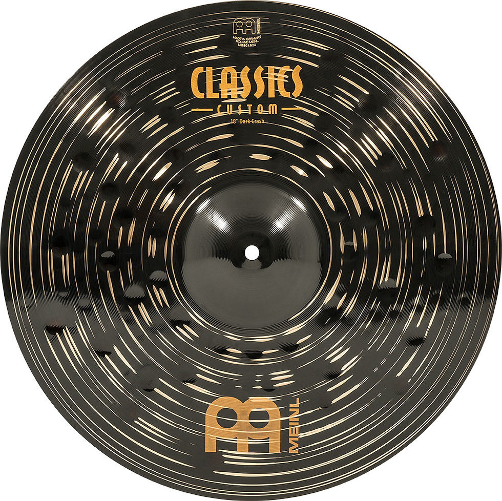 Thumbnail: Meinl 18" Classics Custom Dark Crash Cymbal - Front View