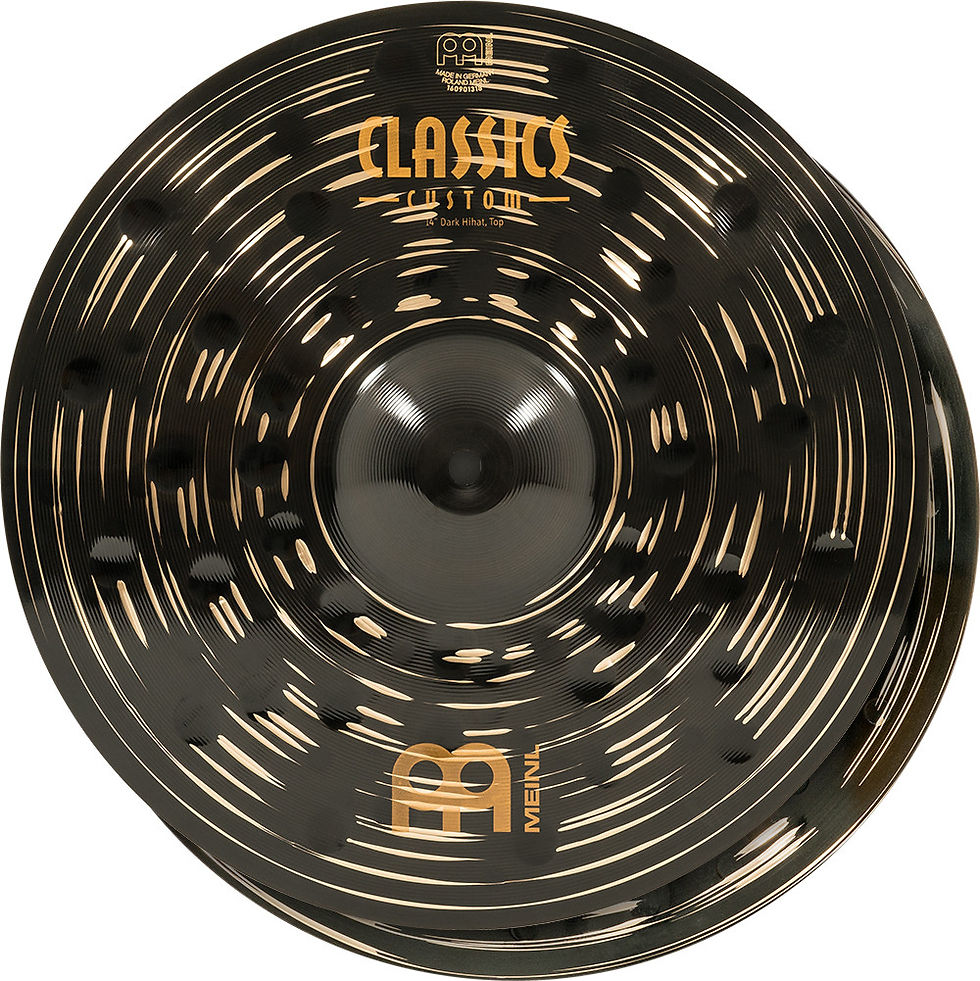 Thumbnail: Meinl 14" Classics Custom Dark Hi Hats - Front View