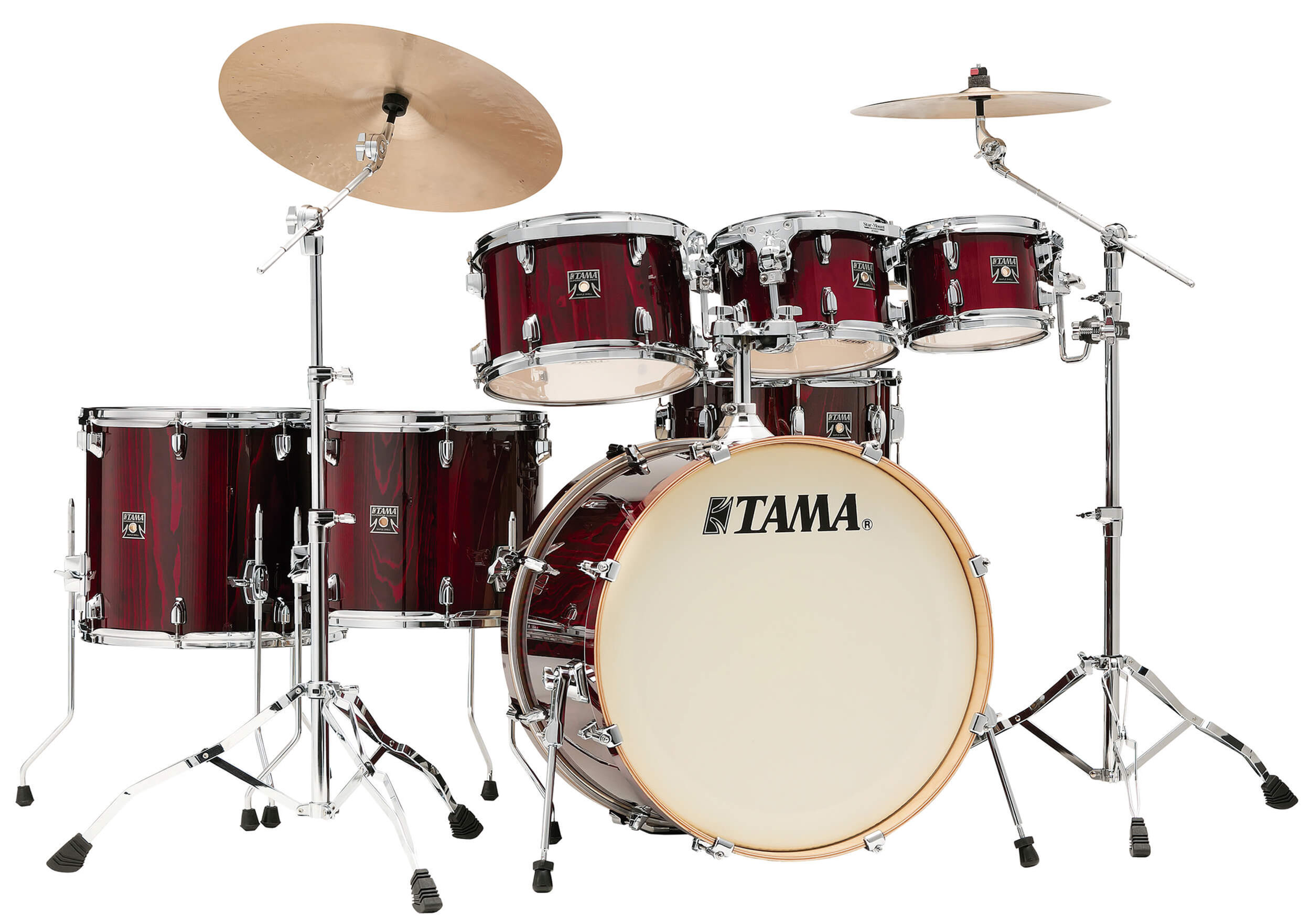 Tama Superstar Classic 22" 7pc, Gloss Garnet Lacebark Pine
