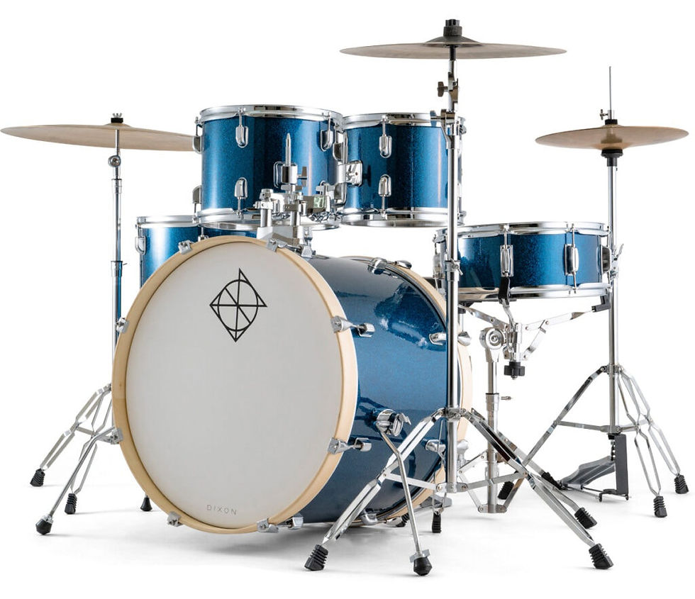 Dixon Spark 22" Complete Drum Kit - Ocean Blue Sparkle