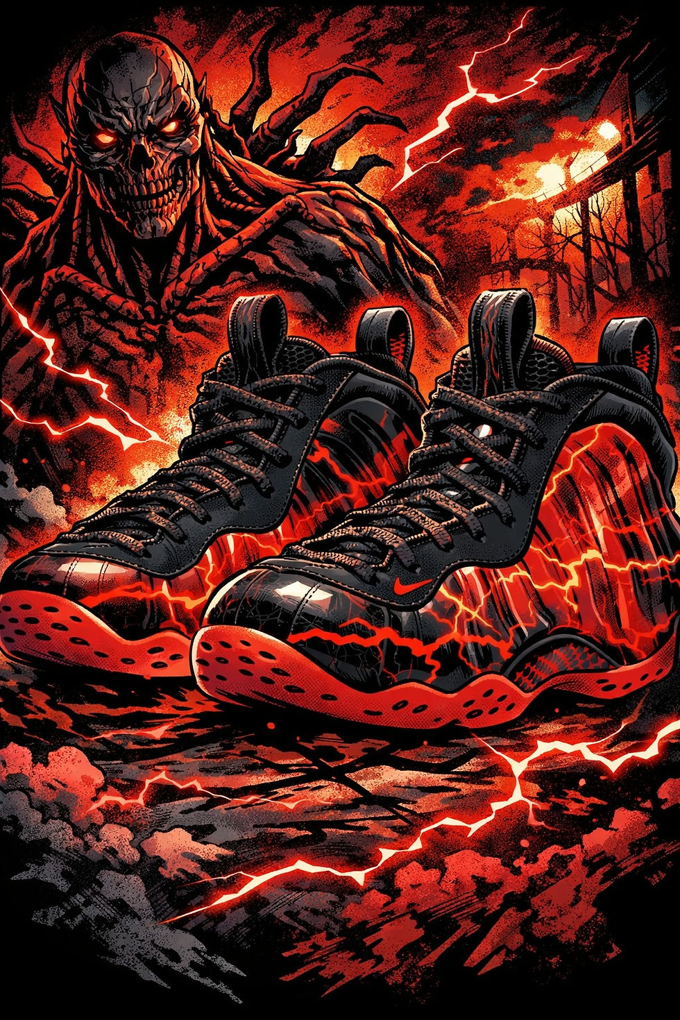 ir Foamposite One x Stranger Things